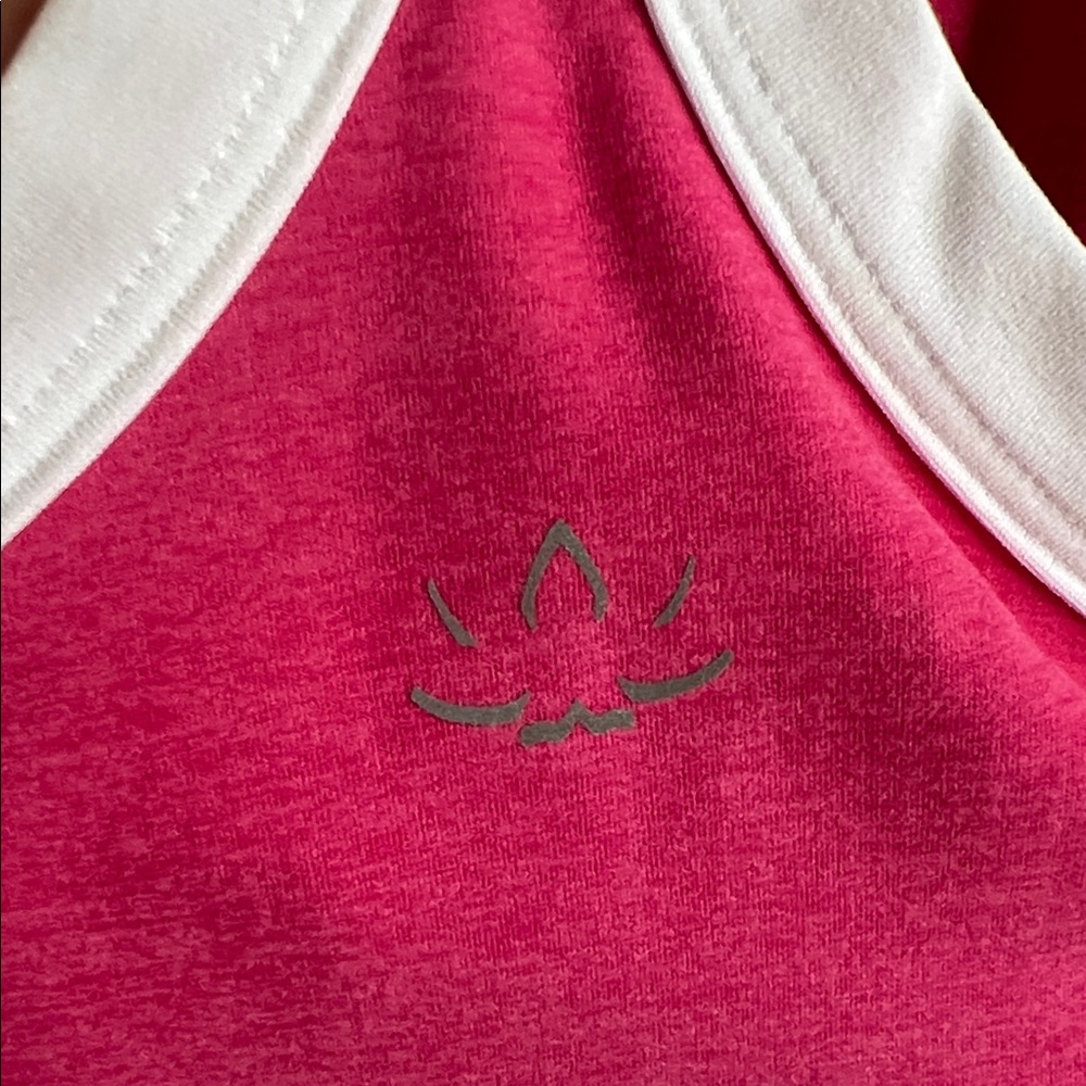 Beyond Yoga Pink and White Sports Bra - Picture 4 of 6